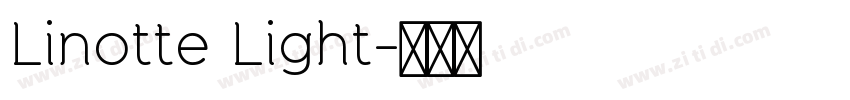 Linotte Light字体转换